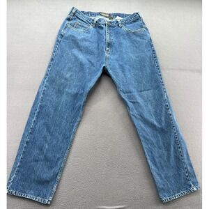 Timberland Jeans Mens Size 38x30 Straight Leg Jeans Blue Medium Wash Denim